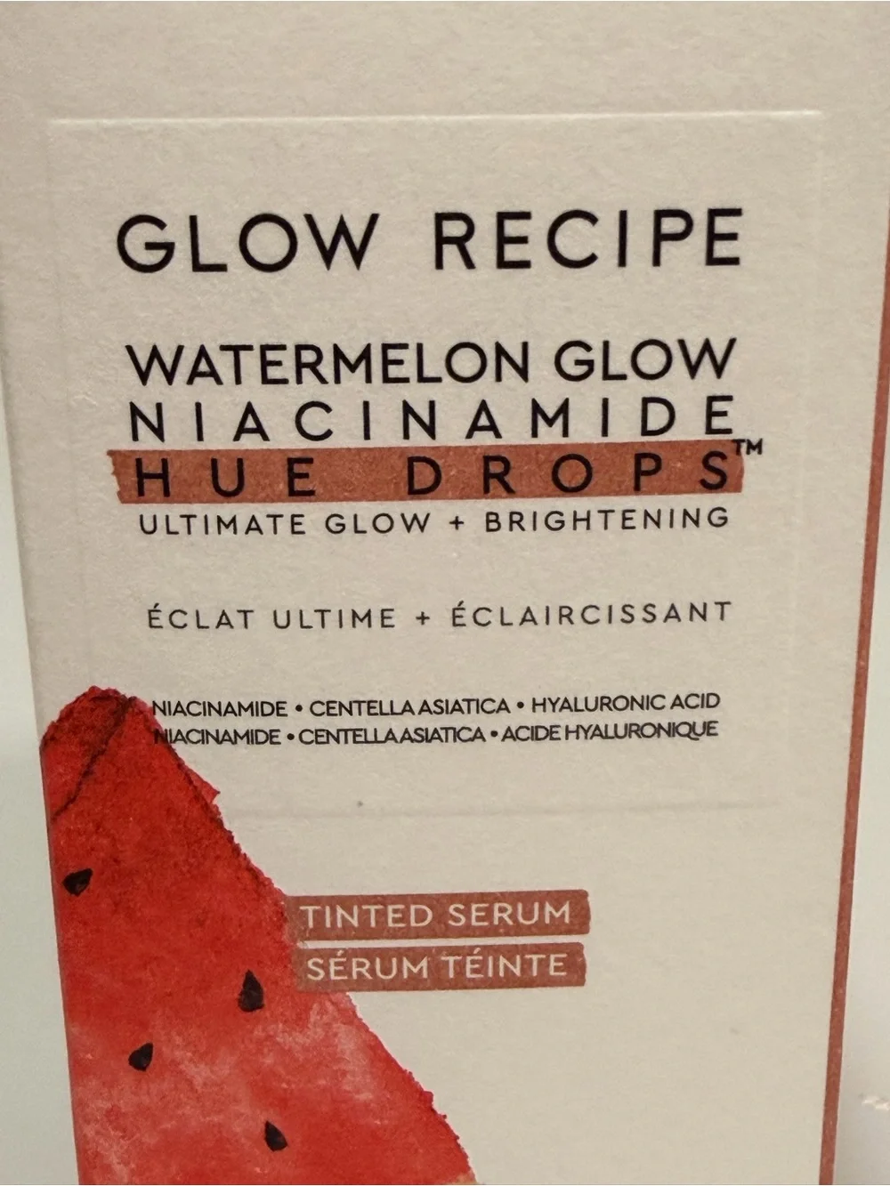 Glow Recipe Watermelon Glow Niacinamide Hue Drops Tinted Serum - Red Pink